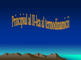 Principiul al II-lea al termodinamicii