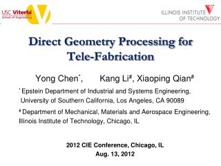 Direct Geometry Processing for Tele-Fabrication