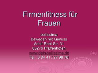 Firmenfitness für Frauen