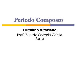 Período Composto