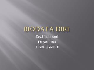 Biodata Diri