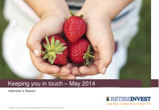 Keeping you in touch – May 2014
