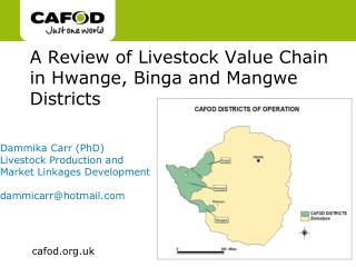 A Review of Livestock Value Chain in Hwange , Binga and Mangwe Districts