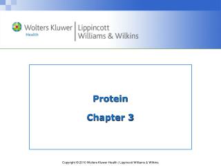 Protein Chapter 3