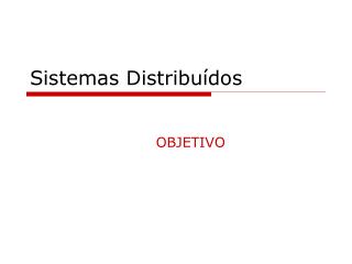 Sistemas Distribuídos