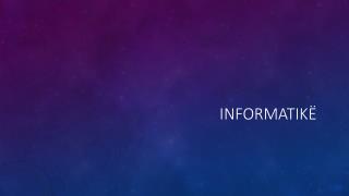 Informatikë