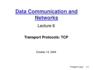 Data Communication and Networks