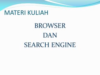 MATERI KULIAH