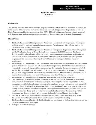 Health T ec hn i c ian G S -0640-07