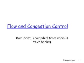 Flow and Congestion Control