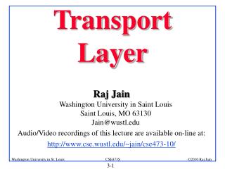 Transport Layer