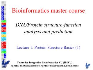 Centre for Integrative Bioinformatics VU (IBIVU)
