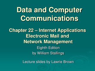 Data and Computer Communications