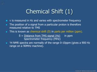 Chemical Shift (1)