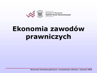 Ekonomia zawodów prawniczych