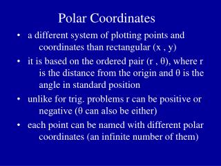 Polar Coordinates