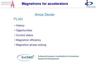 Magnetrons for accelerators