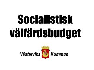 Socialistisk välfärdsbudget