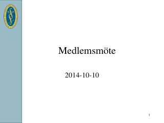 Medlemsmöte