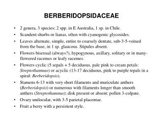 BERBERIDOPSIDACEAE