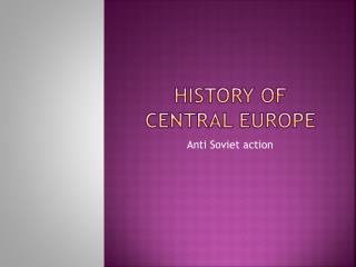 History of central europe