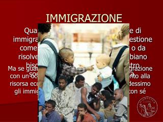 IMMIGRAZIONE