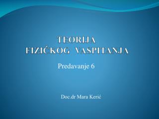Predavanje 6