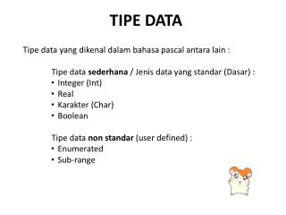 TIPE data