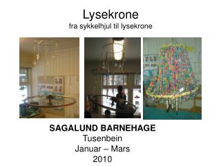 Lysekrone fra sykkelhjul til lysekrone