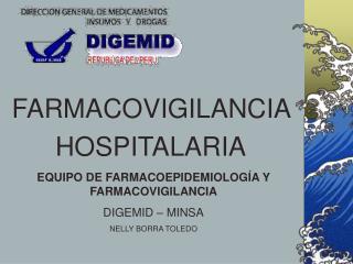 FARMACOVIGILANCIA HOSPITALARIA