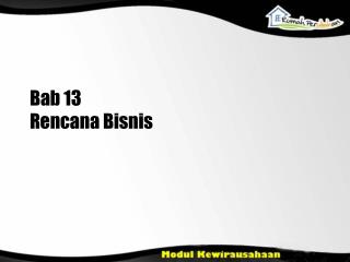 Bab 13 Rencana Bisnis