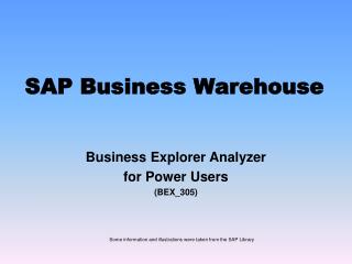 SAP Business Warehouse