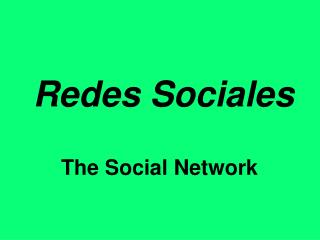 Redes Sociales
