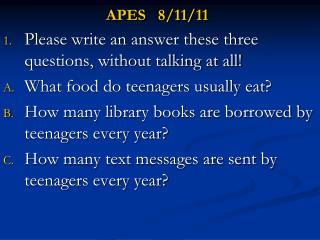 APES 8/11/11