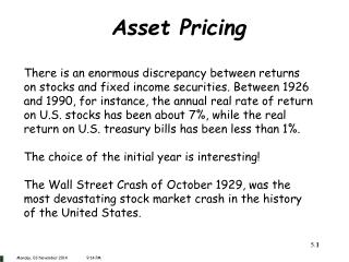 Asset Pricing