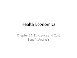 Health Economics