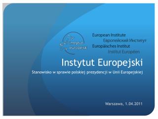 Instytut Europejski