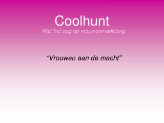 Coolhunt