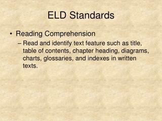 ELD Standards