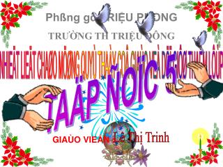 Phßng gd TRIỆU PHONG TRƯỜNG TH TRIỆU ĐÔNG