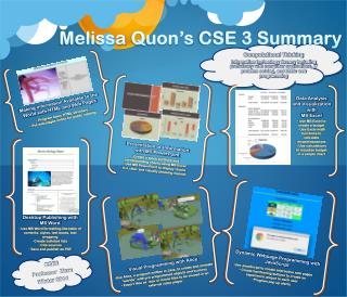 Melissa Quon’s CSE 3 Summary