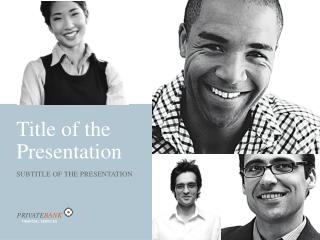 Title of the Presentation