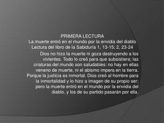 evangelio 28 de junio