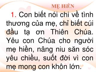 MẸ HiỀN