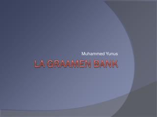 Muhammed Yunus