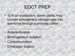 EOCT PREP