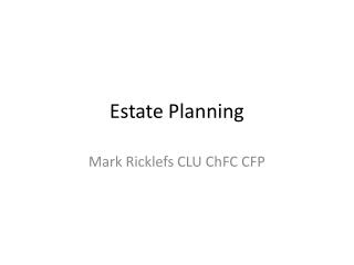 Estate Planning