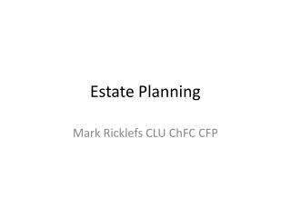 Estate Planning