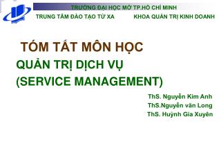 TÓM TẮT MÔN HỌC