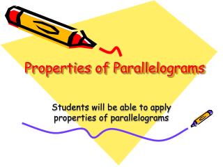 Properties of Parallelograms